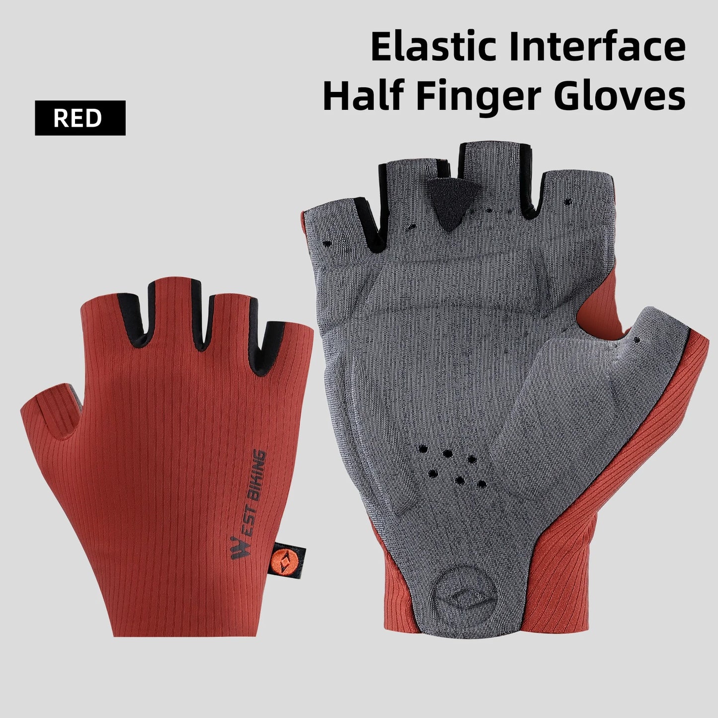 West Biking Aero Cycling Gloves Elastic Interface Ultra Palm Shock Absorbing