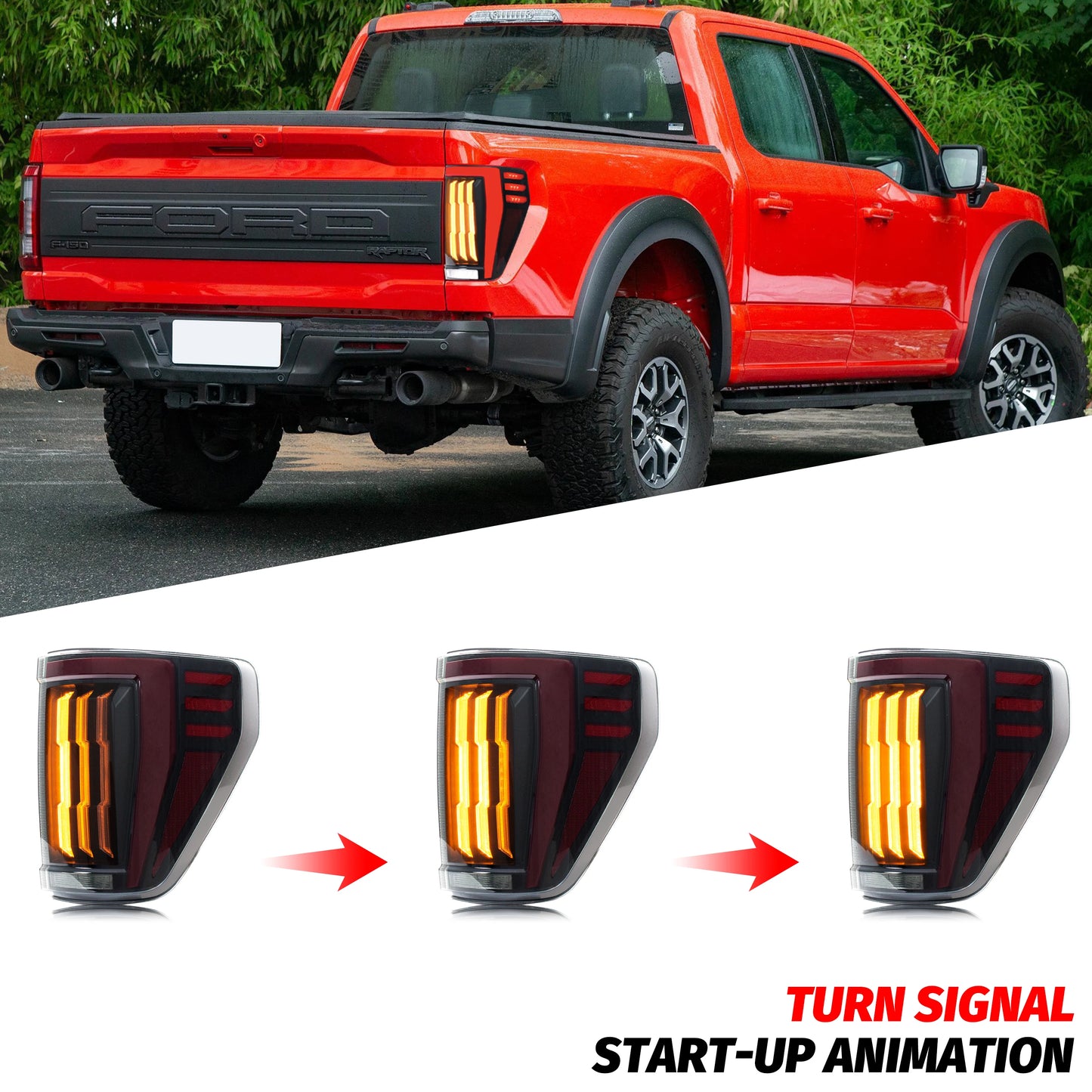 XUNDER LED Tail Lights For Ford F150 Start Up Animation