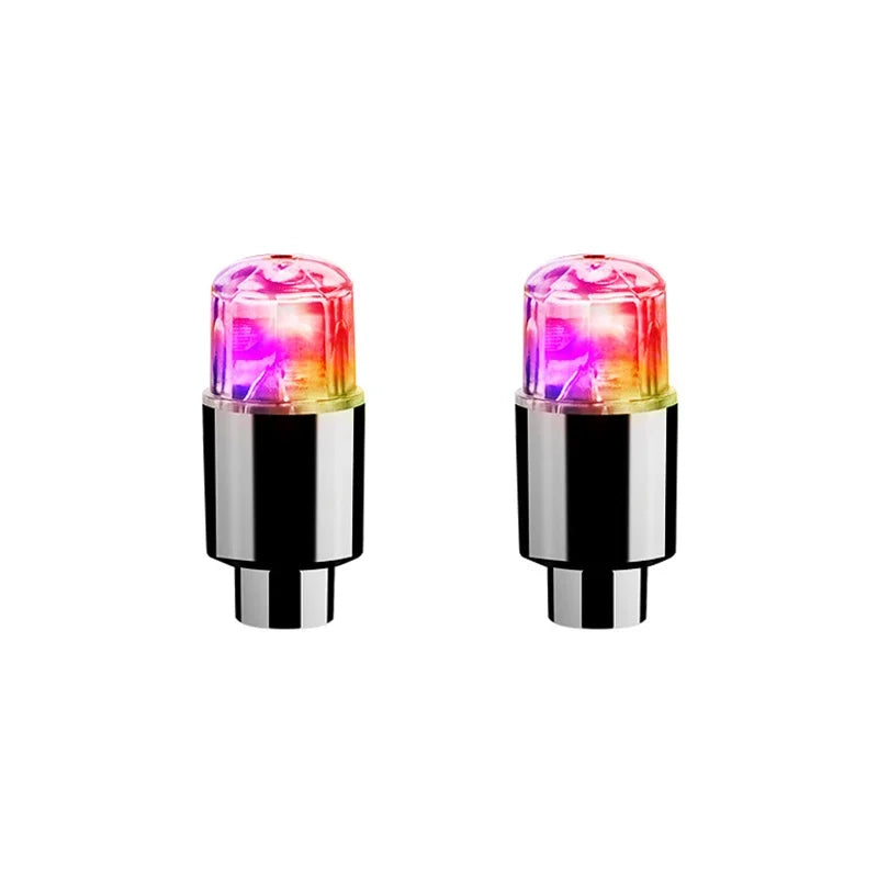 Durable Tire Valve Cap Lights For Cars Motorcycles Bicycles