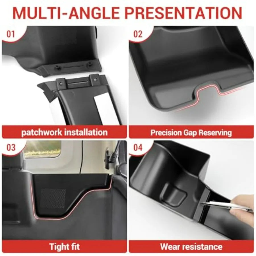 Jeep Wrangler JL JLU 4XE Trunk Side Storage Bin Organizer