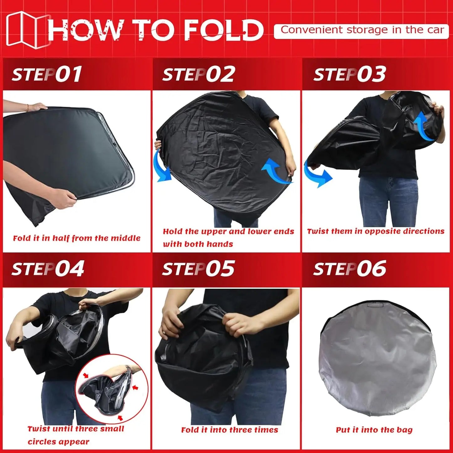 Toyota Sienna Foldable Front Window Sunshade Custom Fit