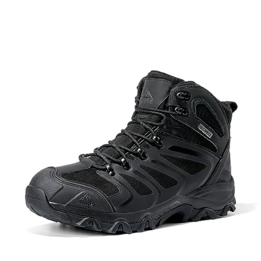 Men's Ankle High Waterproof Hiking Boots Outdoor Lightweight Trekking Shoes