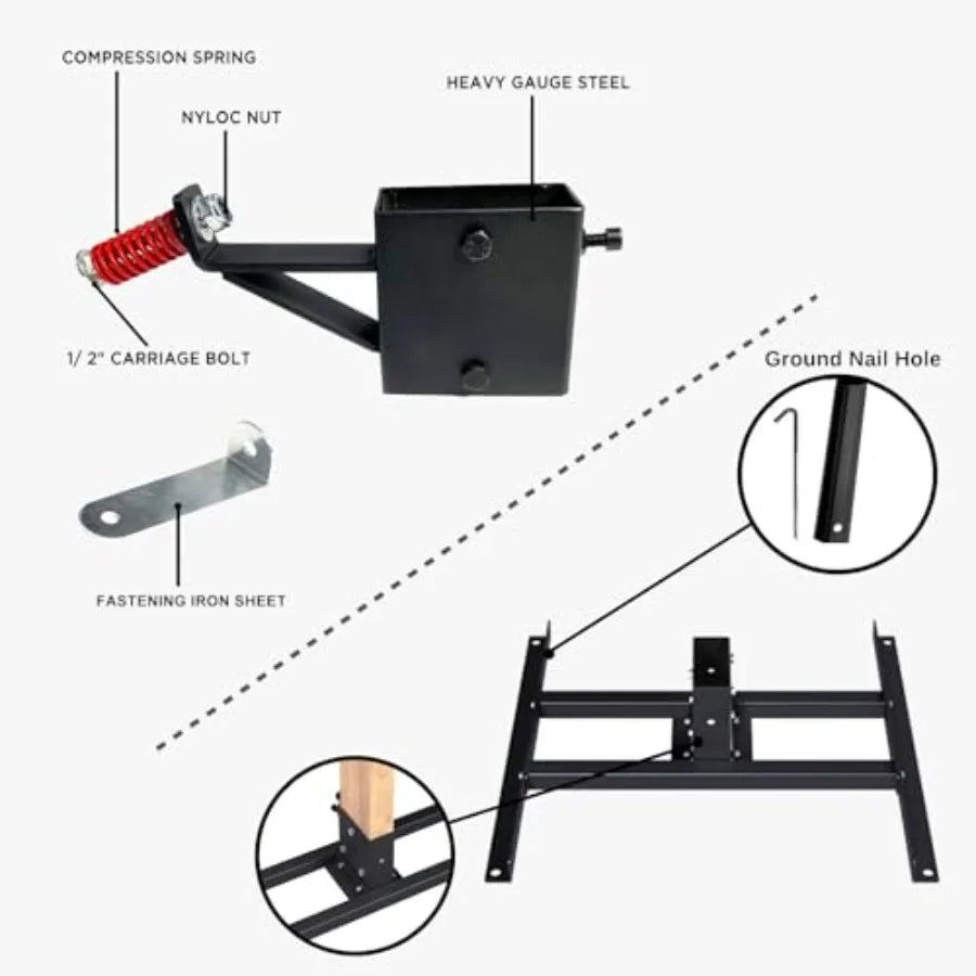 AR500 Steel Target Stand System for Precision Shooting Targets