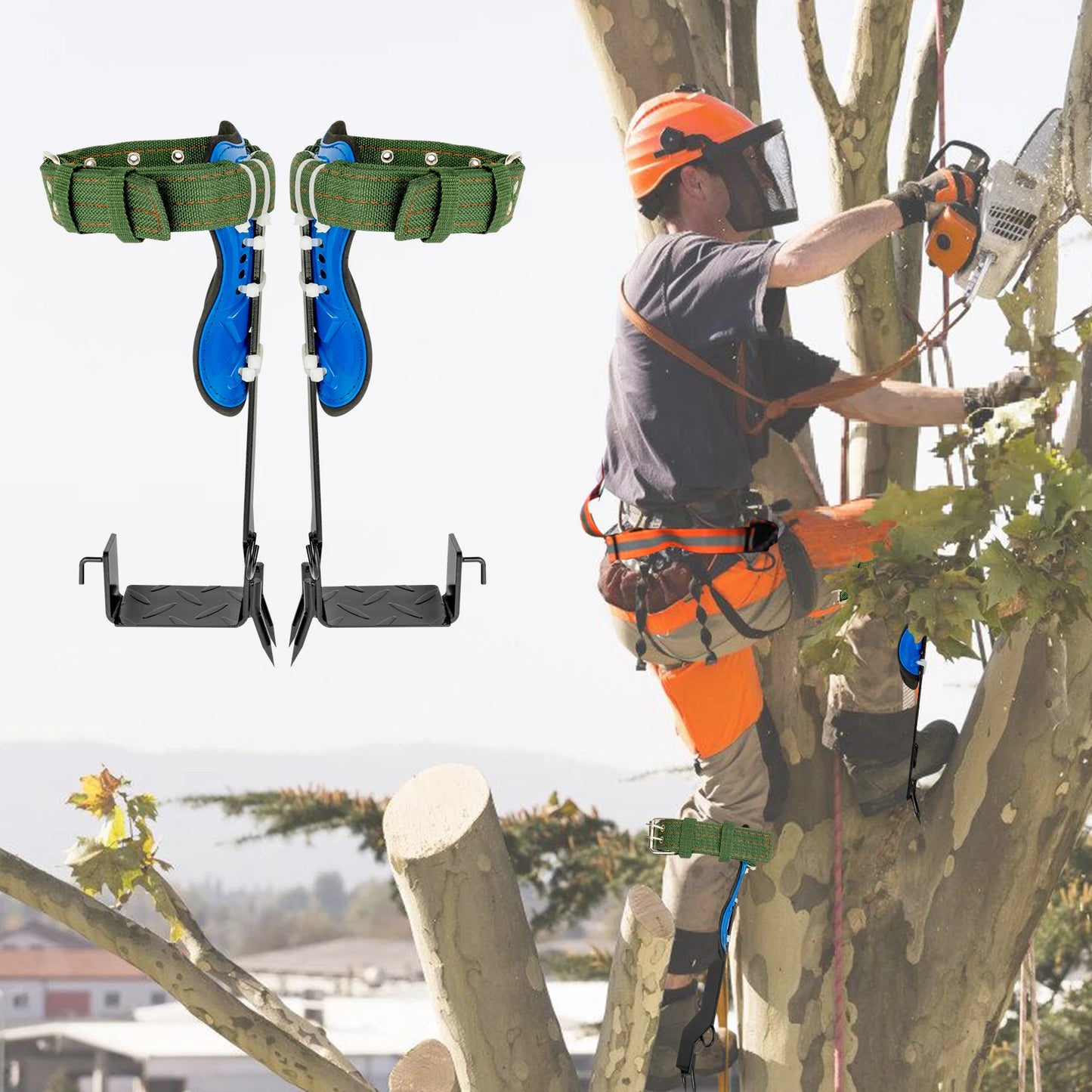 Portable Tree Climbing Tool With Safety Belt For Indoor Climbing