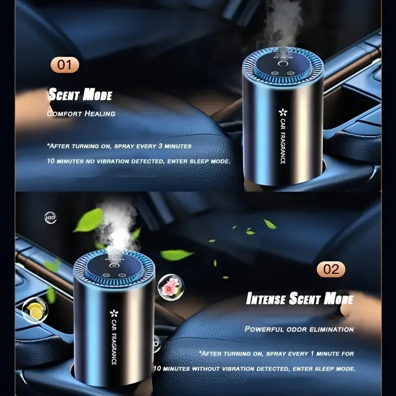 Smart Car Air Freshener Diffuser With Starry Sky Projection Three Modes