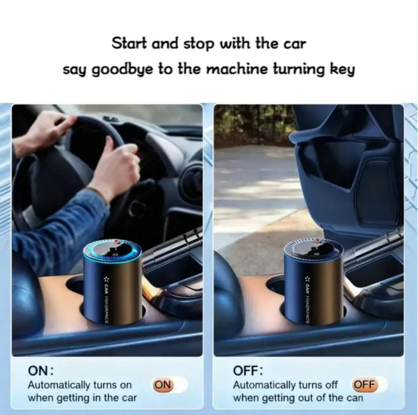 Smart Car Air Freshener Diffuser With Starry Sky Projection Three Modes