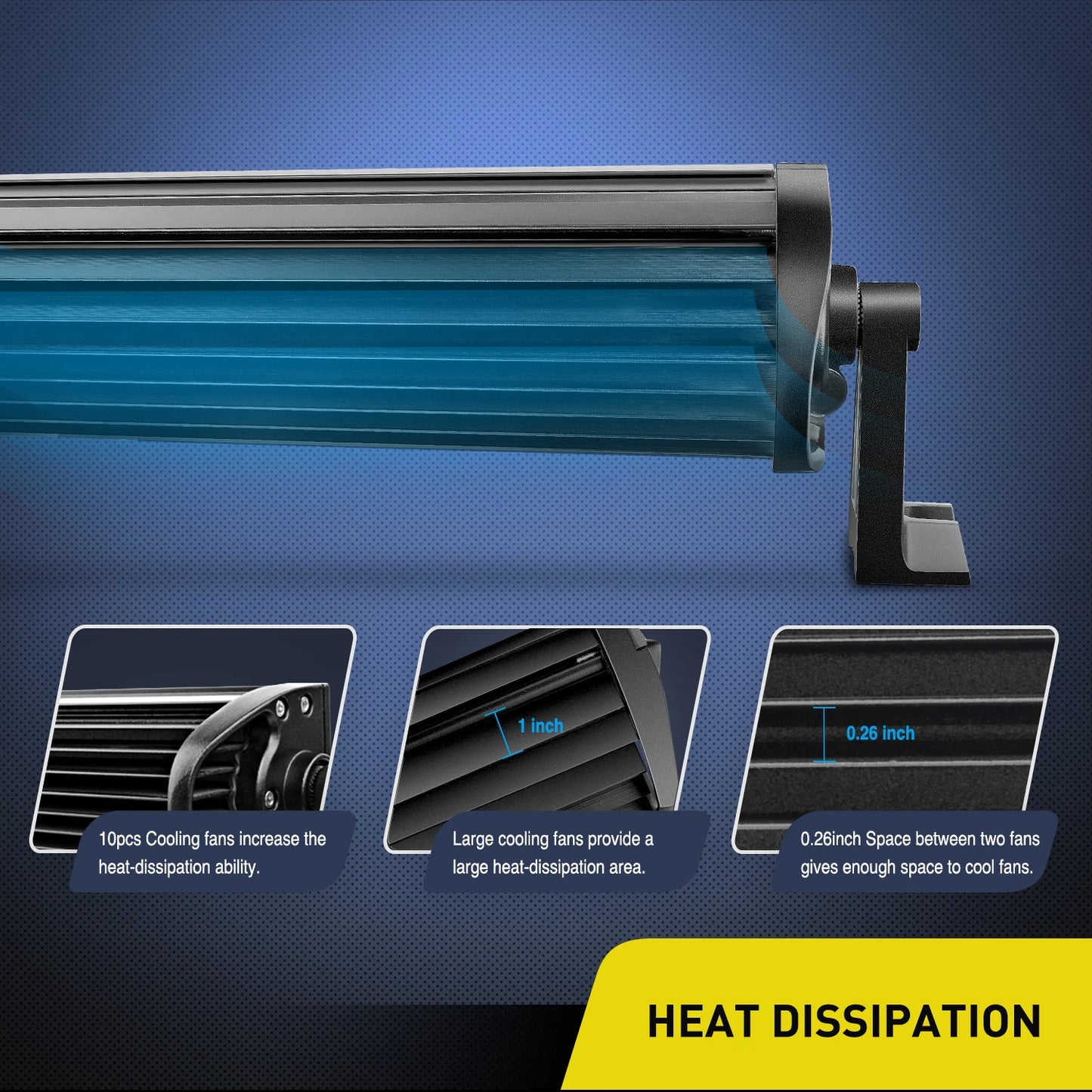 Nilight 240W Spot Flood Combo LED Driving Light Bar