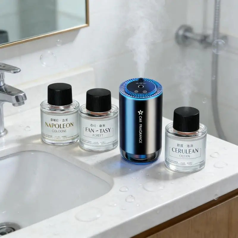 Smart Car Air Freshener Diffuser With Starry Sky Projection Three Modes