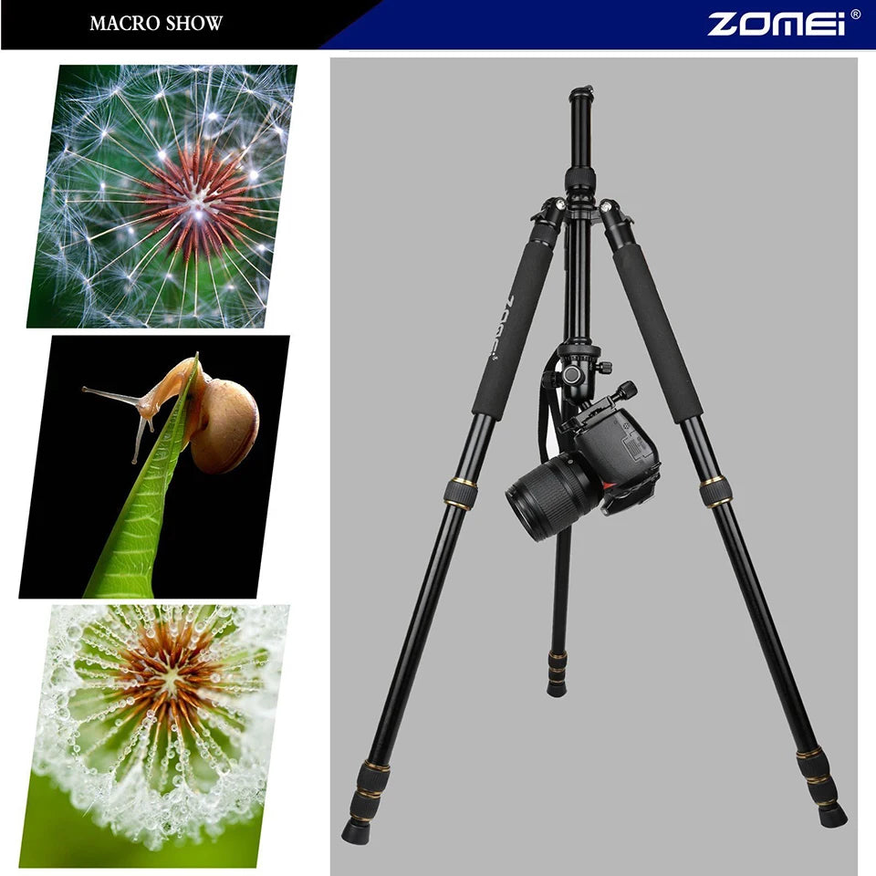 Walking Way Q666 Pro Travel Tripod Monopod With Phone Holder