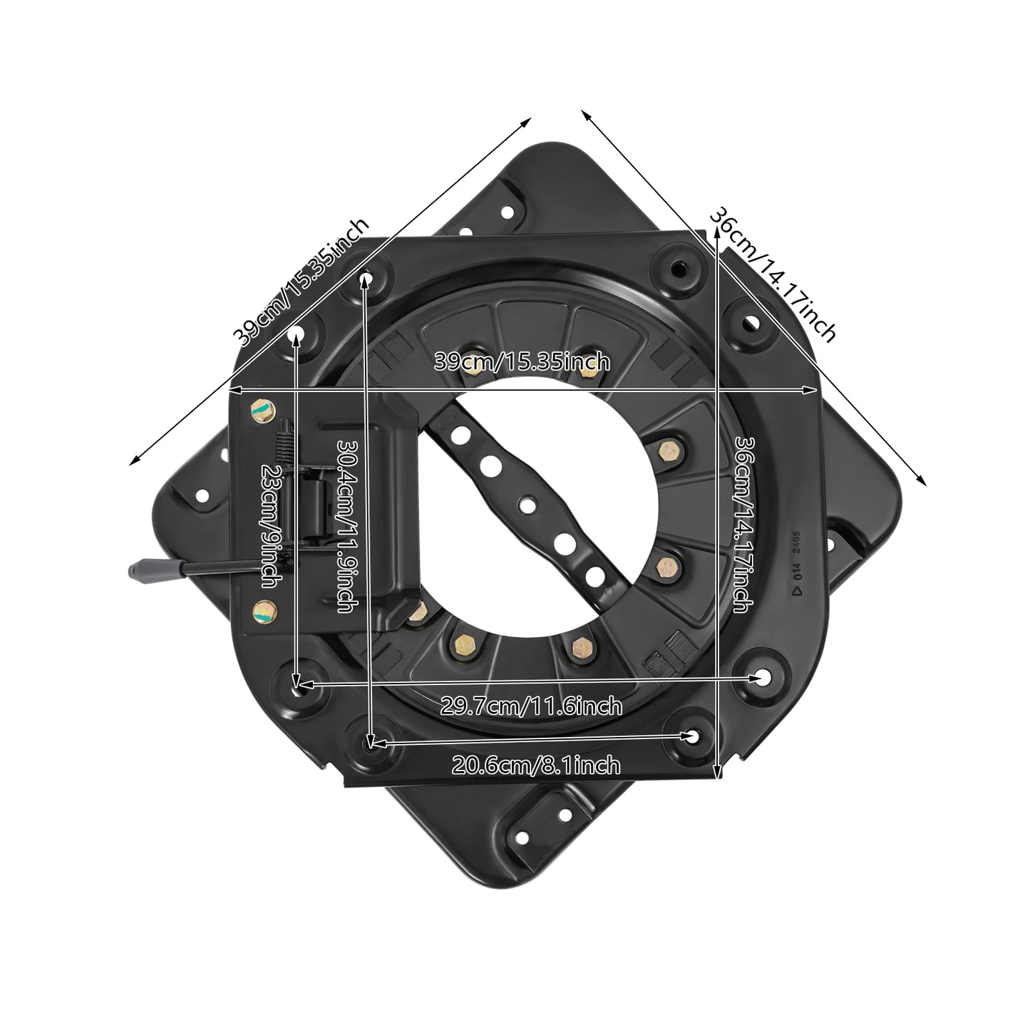 Bymaocar Universal Seat Swivel Base 360 Degree Heavy Duty Steel