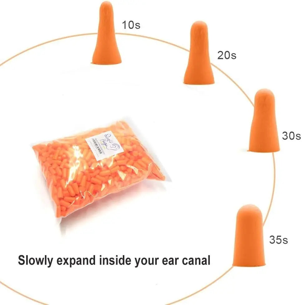 Foam Ear Plugs 32 dB Noise Reduction Soft Disposable