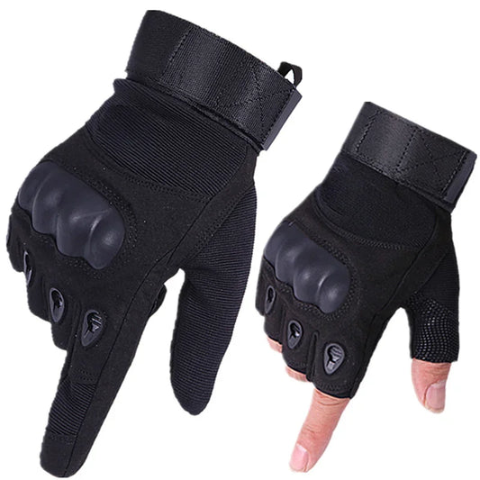 Unisex Tactical Motorcycle Gloves Knuckle Protection Full Finger Cycling
