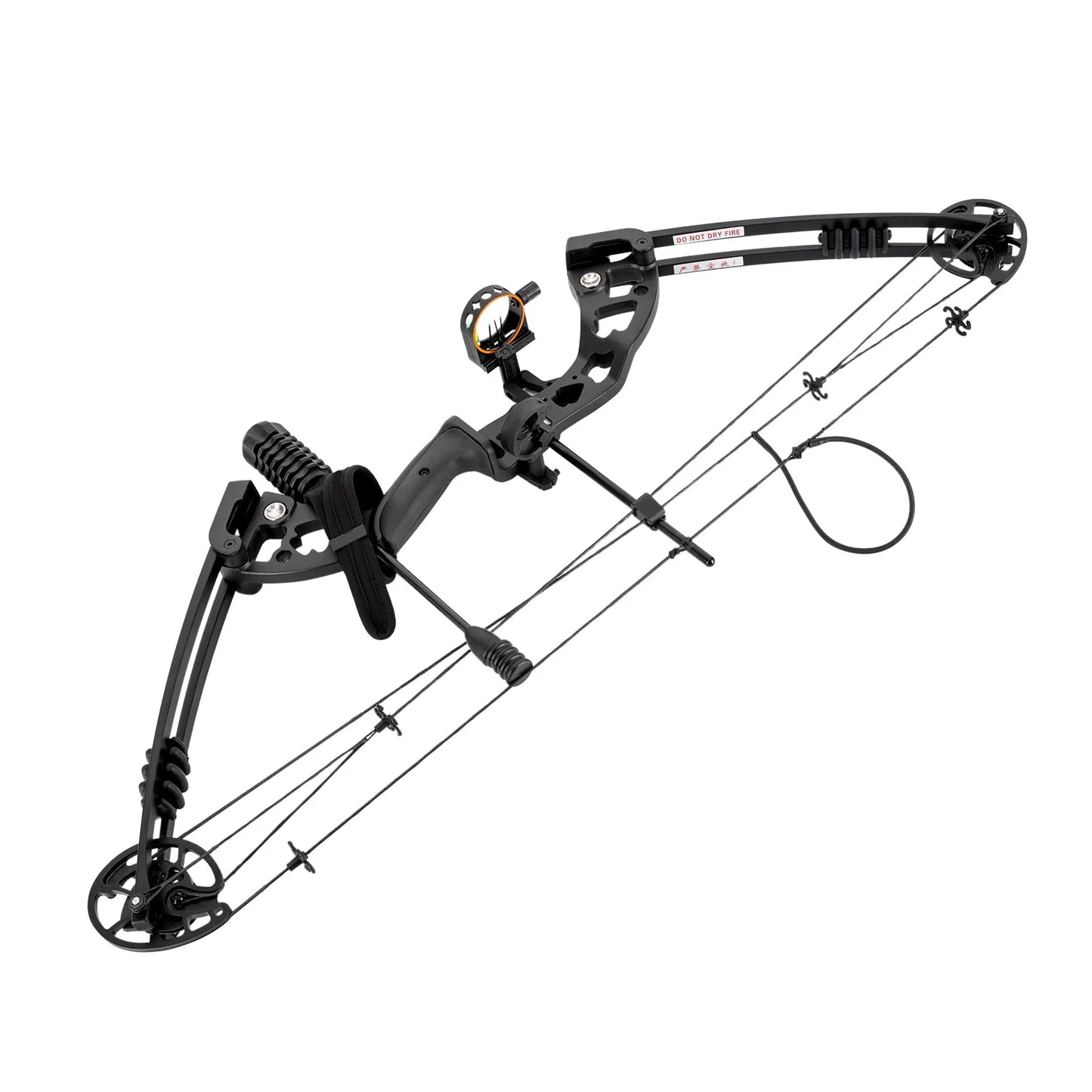 NONEDraw Right Handed Compound Bow Kit with 12 Arrows 30-55lbs