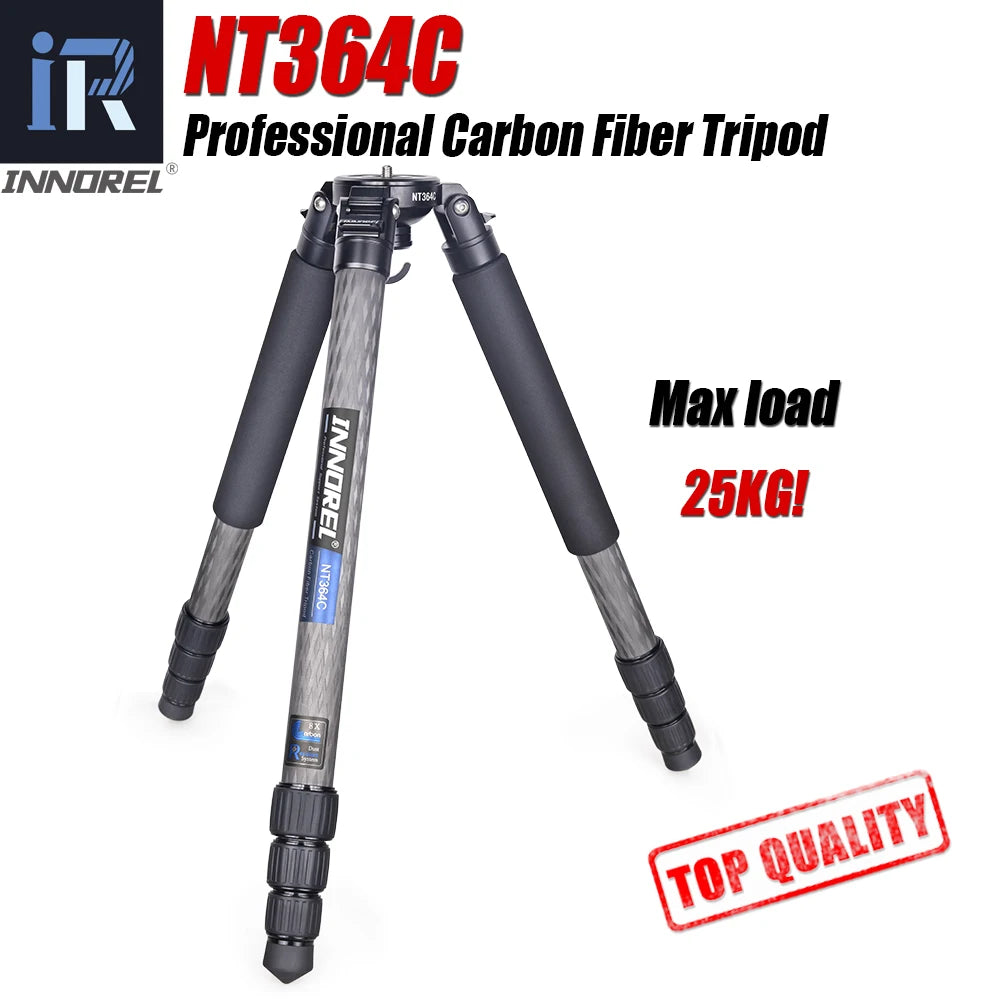 INNOREL NT364C Carbon Fiber Bowl Tripod For DSLR Video Camcorder