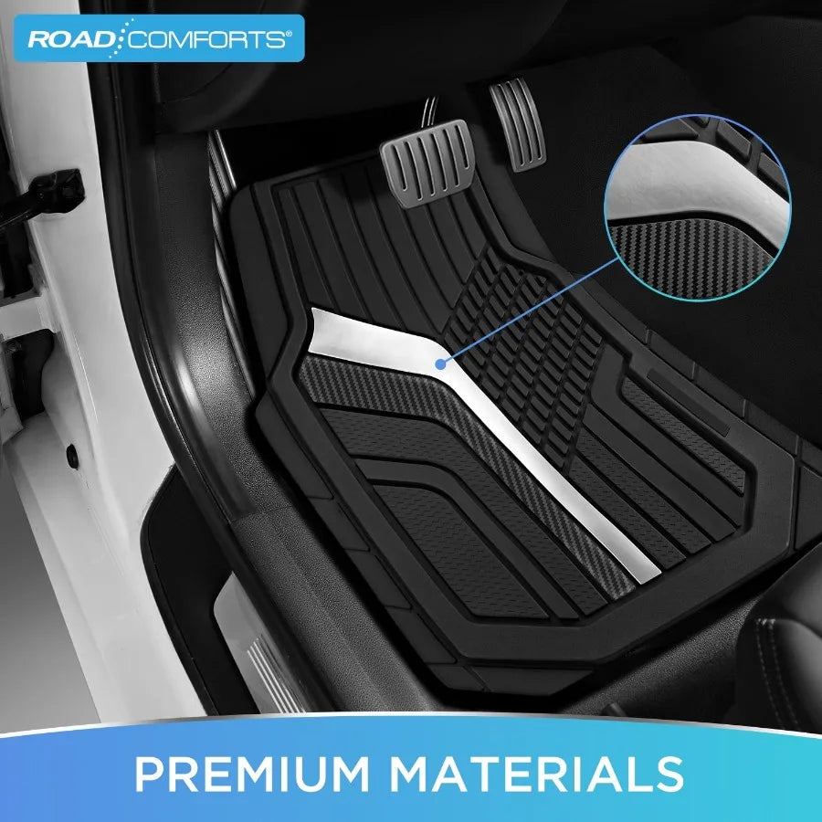 Heavy Duty Car Floor Mats Rubber Non Slip Universal Fit