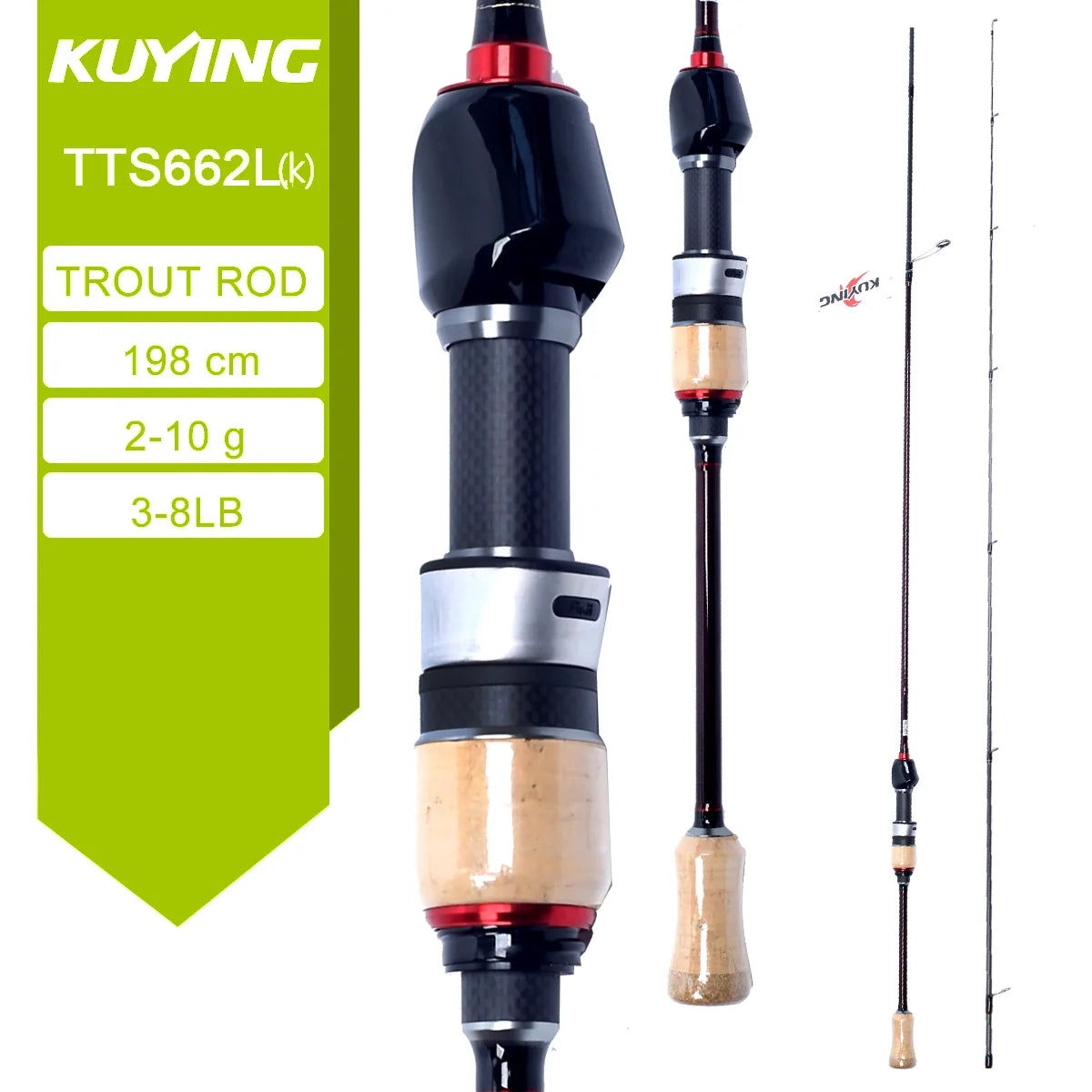 Kuying Lure Rod Teton TTC662L TTC632UL TTS662L TTC602LS