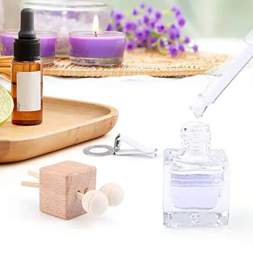 MUDAO Car Vent Air Freshener Diffuser Glass Bottle Sticks