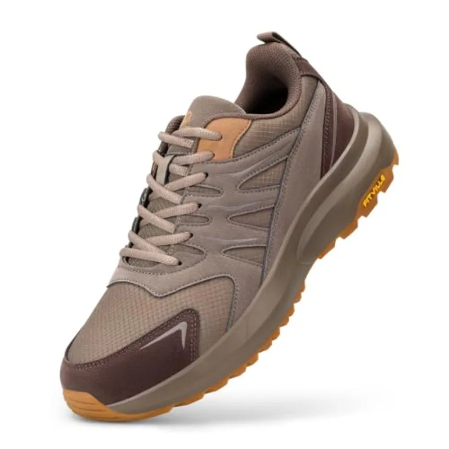 FitVille Men's Outdoor Hiking Shoes With High Traction Outsole