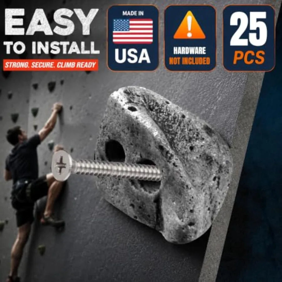 Large Screw On Rock Climbing Holds for Indoor Outdoor Walls