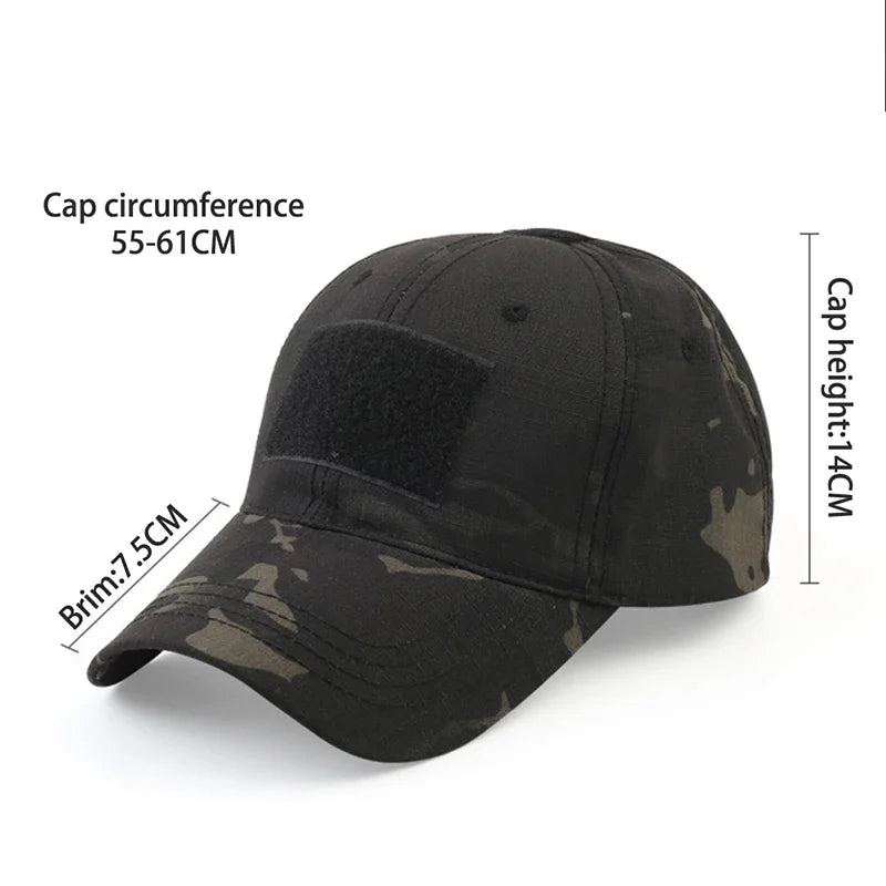 Tactical Baseball Cap Adjustable Unisex Outdoor Hat