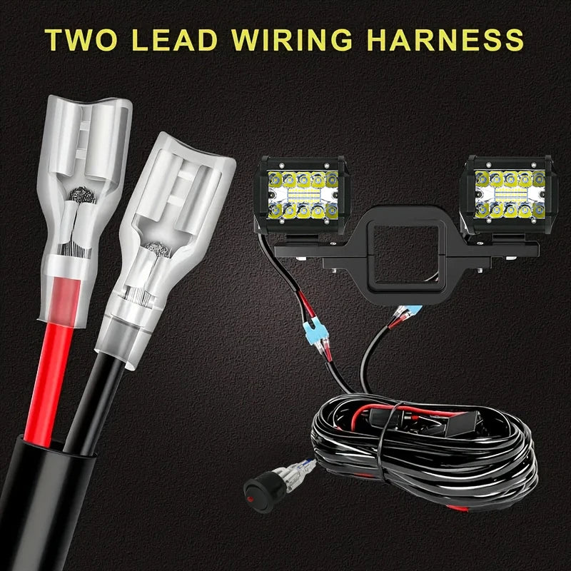 60W LED Light Bar With Tow Hitch Mount Brackets Offroad