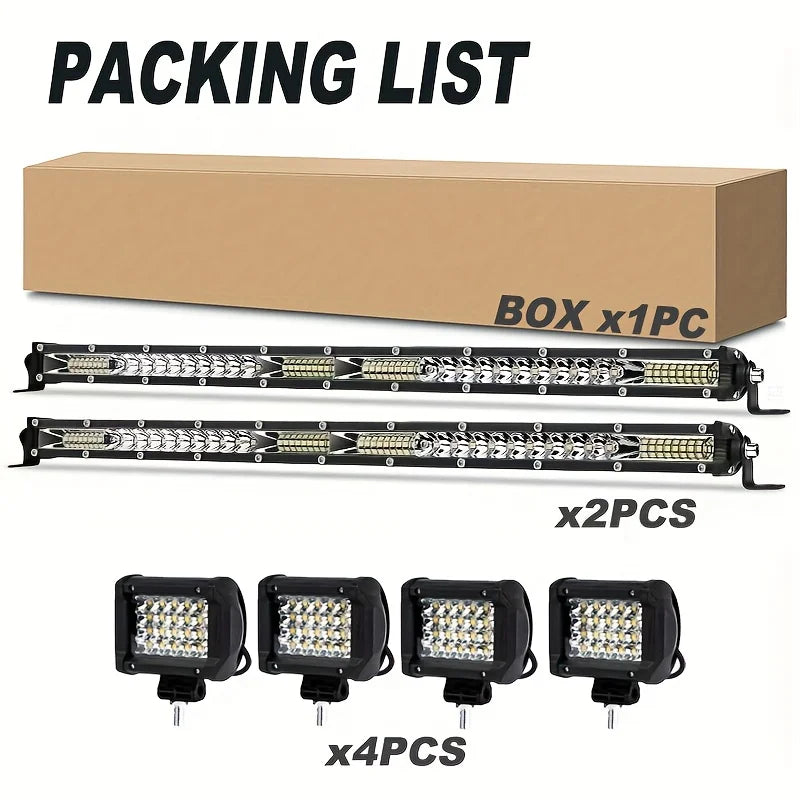 LED Off Road Light Bar Kit for Car Truck SUV UTV ATV Jeep