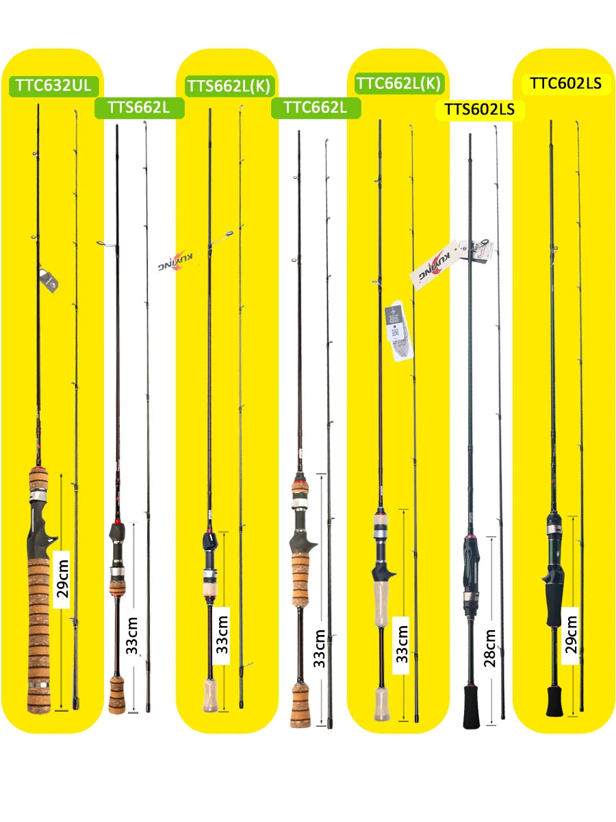 Kuying Lure Rod Teton TTC662L TTC632UL TTS662L TTC602LS