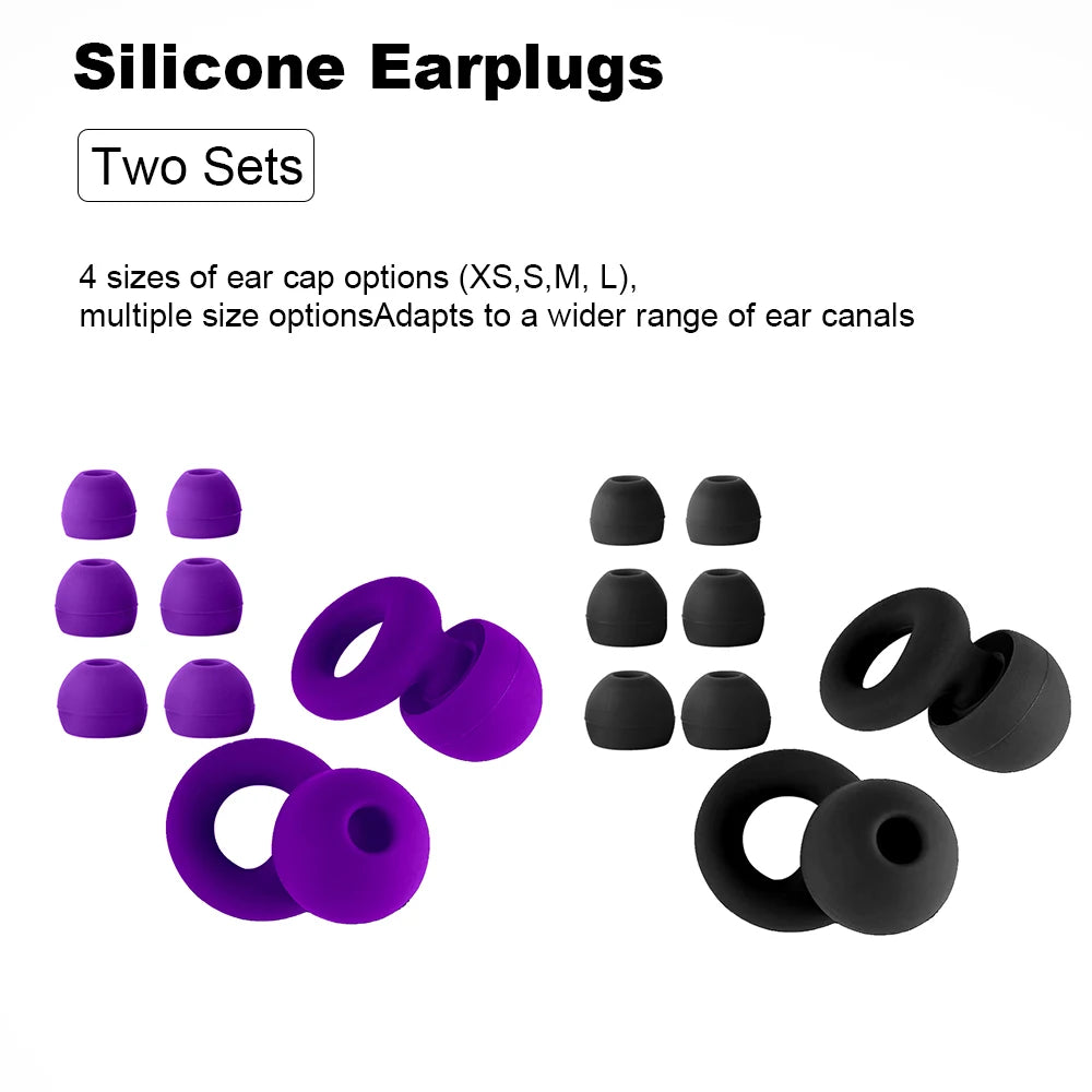 Quiet Ear Plugs For Noise Reduction Soft Reusable Hearing Protection