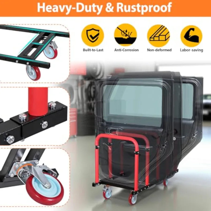 Heavy Duty Door Holder Cart Sliding Hanger And Five Wheels