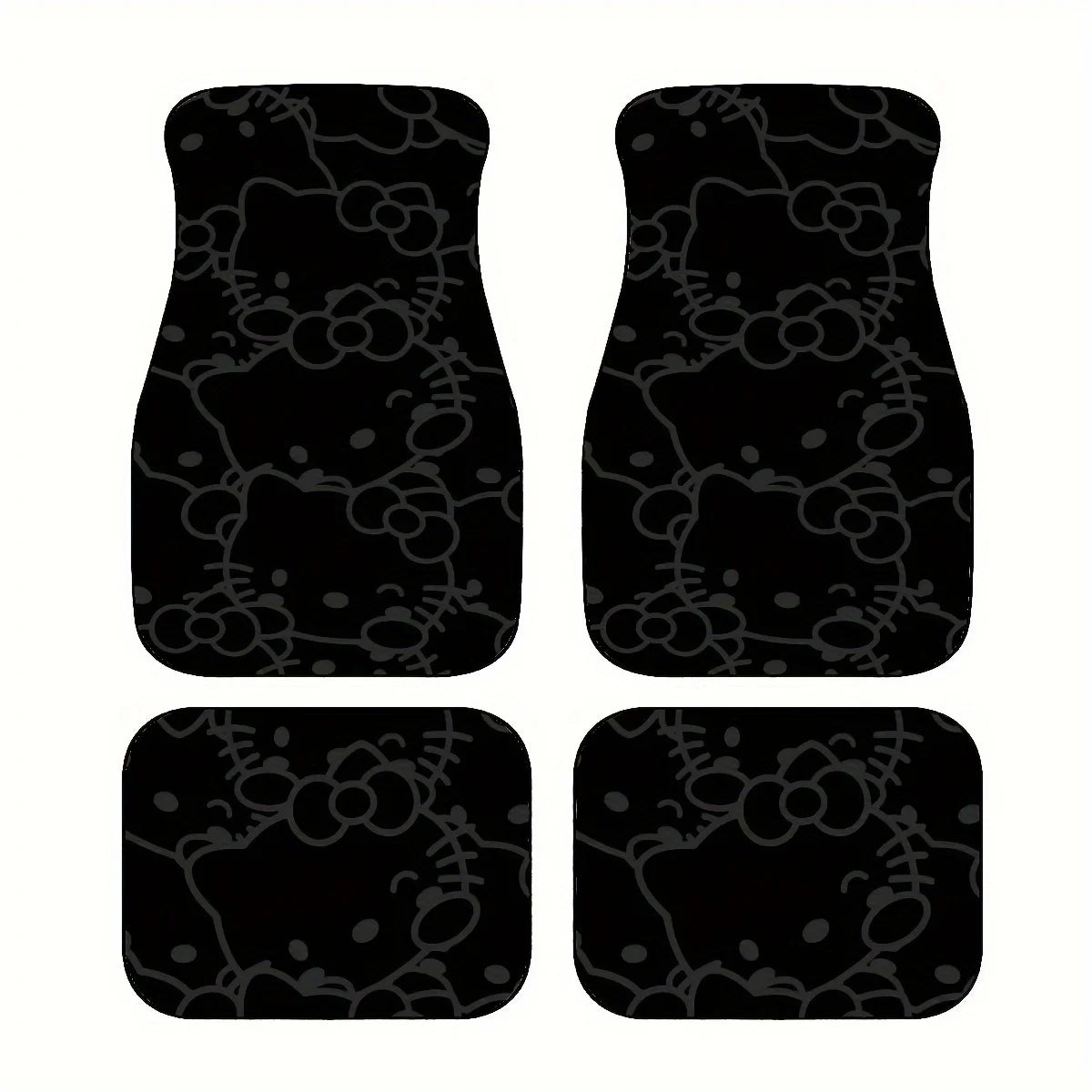 Hello Kitty Car Floor Mat Set Universal Fit Non Slip Polyester