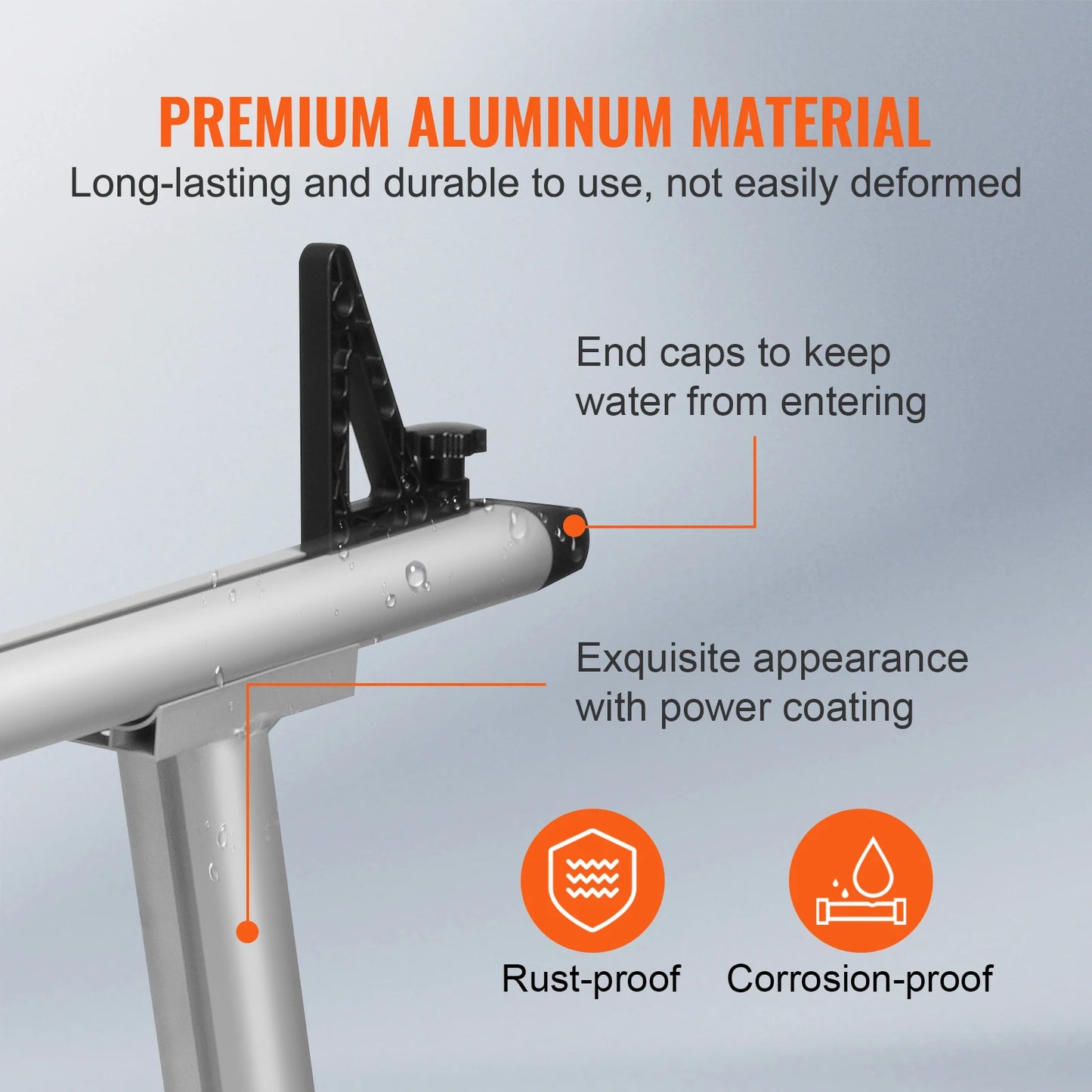 SucceBuy Aluminum Truck Rack 800 Lb Capacity For Trucks