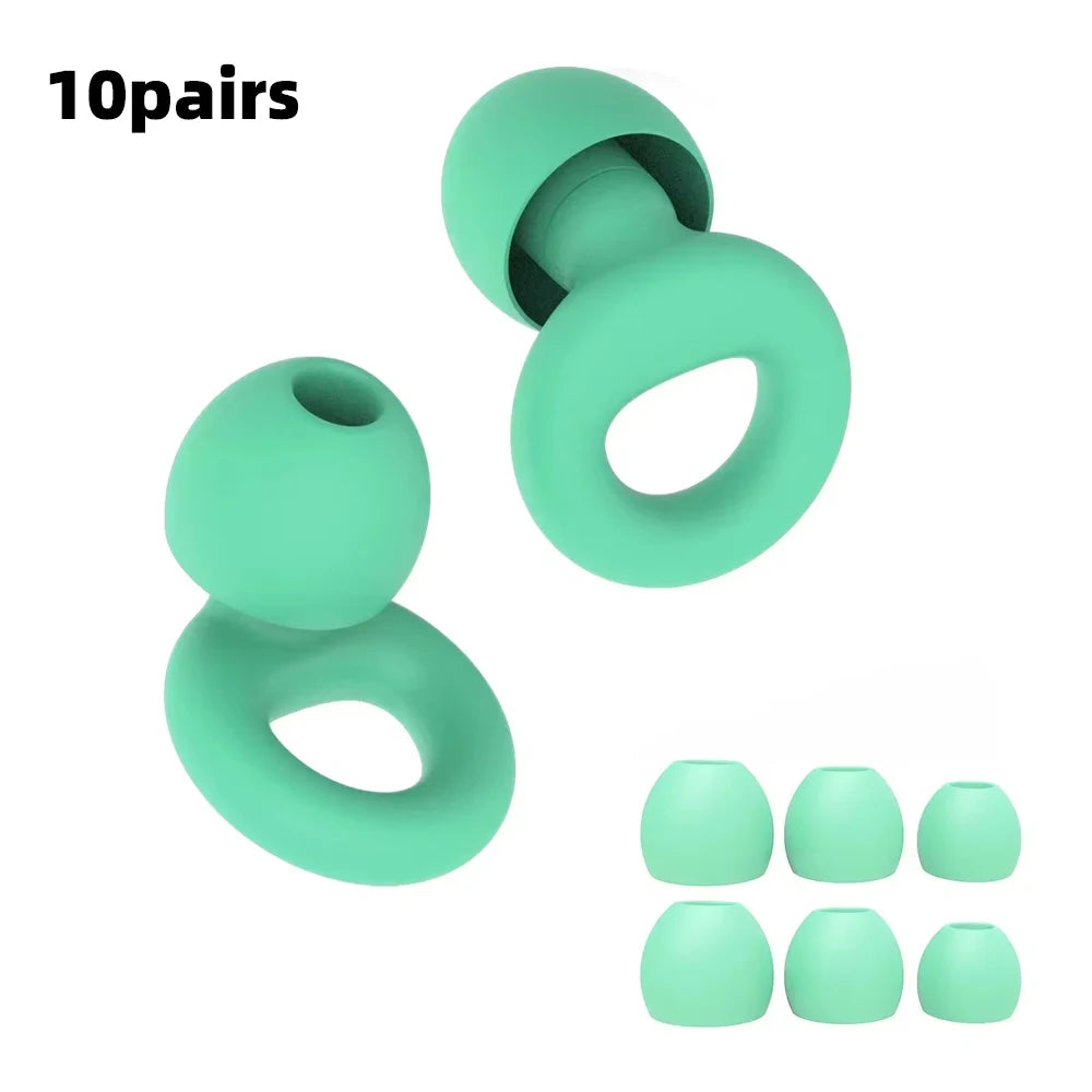 Quiet Ear Plugs For Noise Reduction Soft Reusable Hearing Protection