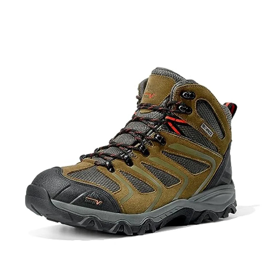 Men's Ankle High Waterproof Hiking Boots Outdoor Lightweight Trekking Shoes