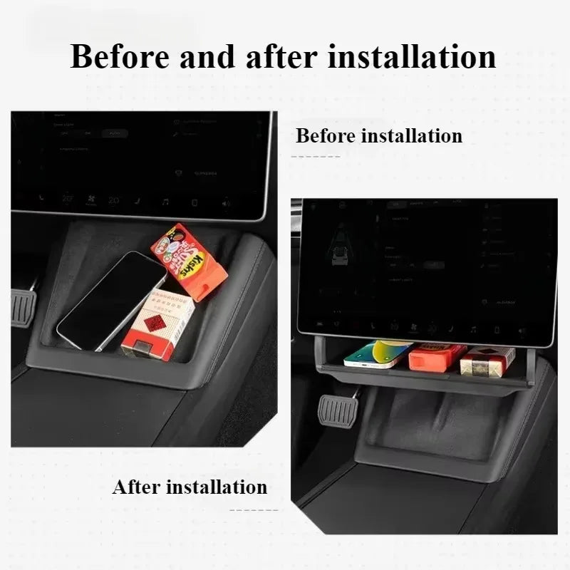 Seat Crevice Storage Box For Tesla Model Y Central Control