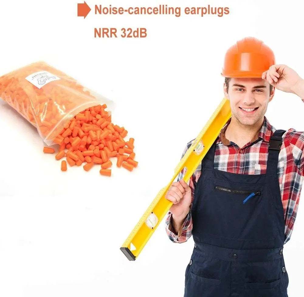 Foam Ear Plugs 32 dB Noise Reduction Soft Disposable