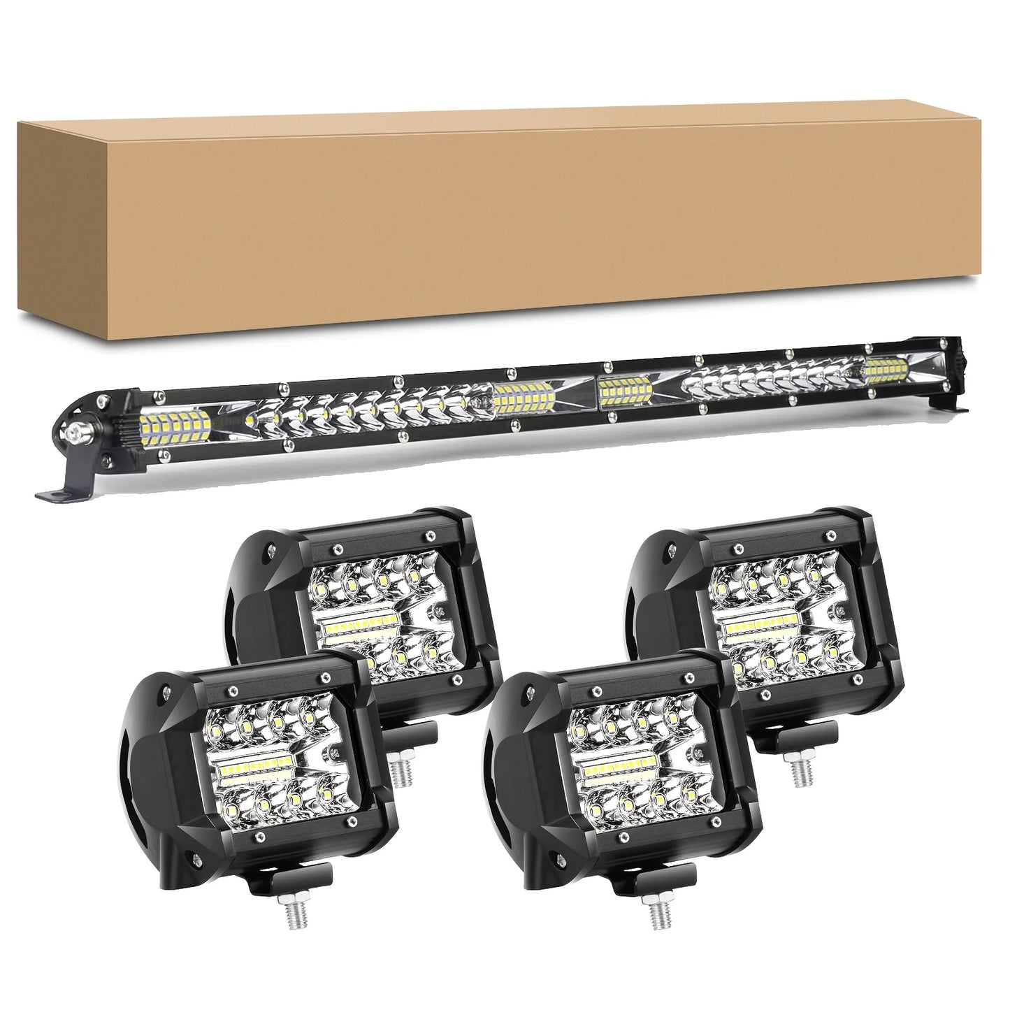 LED Off Road Light Bar Kit for Car Truck SUV UTV ATV Jeep