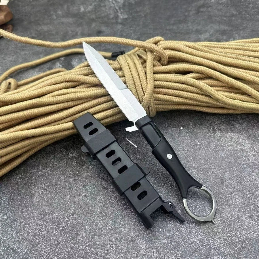 NONEDIY Fixed Blade Knife 8Cr13Mov High Hardness Outdoor Camping Fishing