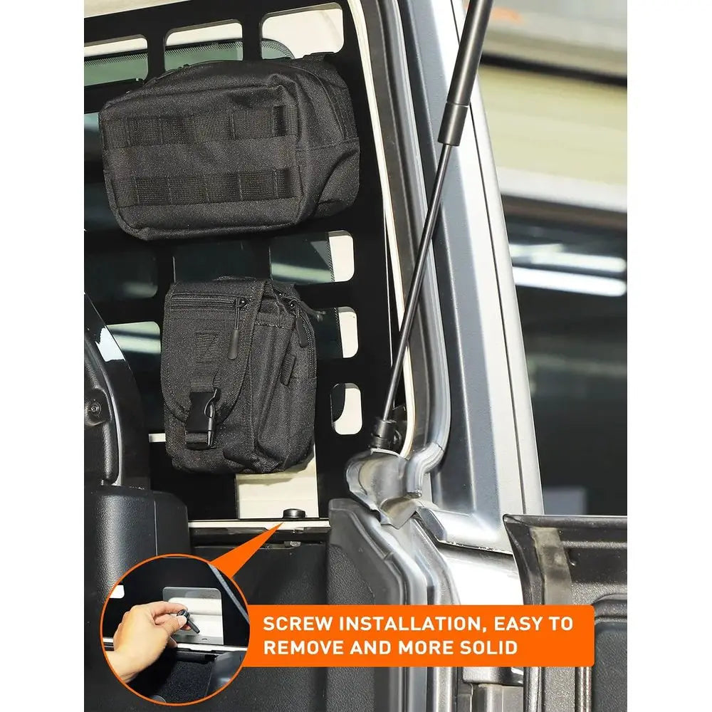 MOLLE Panel Organizer and Cargo Carrier for Jeep Wrangler JL JLU 4 Door