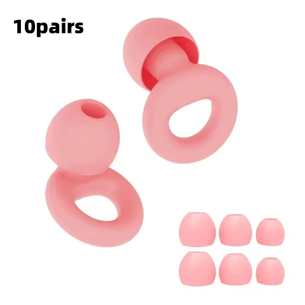 Quiet Ear Plugs For Noise Reduction Soft Reusable Hearing Protection