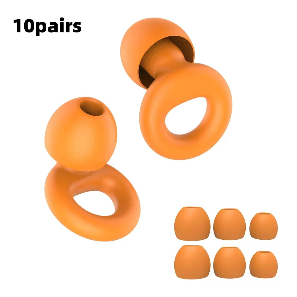 Quiet Ear Plugs For Noise Reduction Soft Reusable Hearing Protection