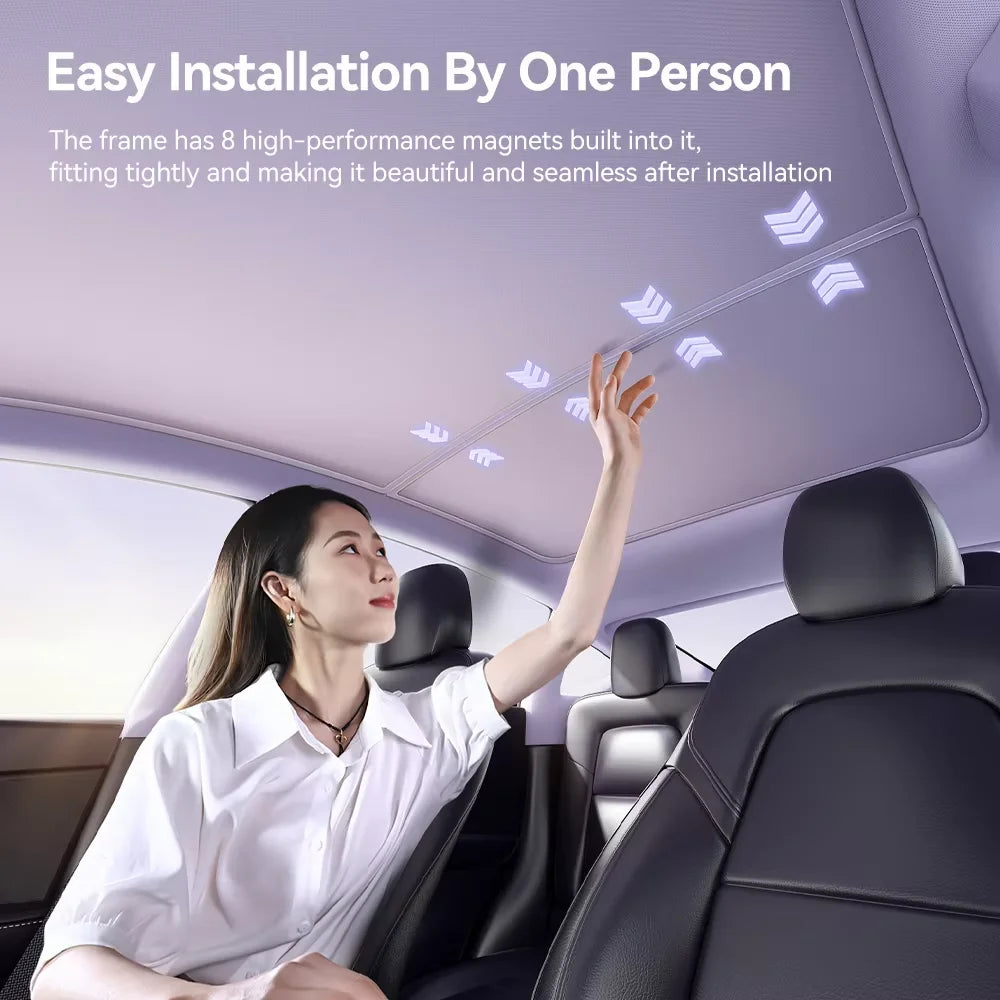 YZ Ice Frost Premium Sunshade for Tesla Model3 ModelY
