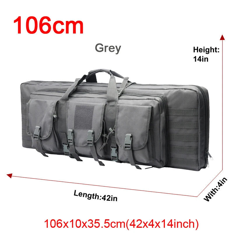 LQARMY Tactical Double Rifle Case Molle Bag for Airsoft