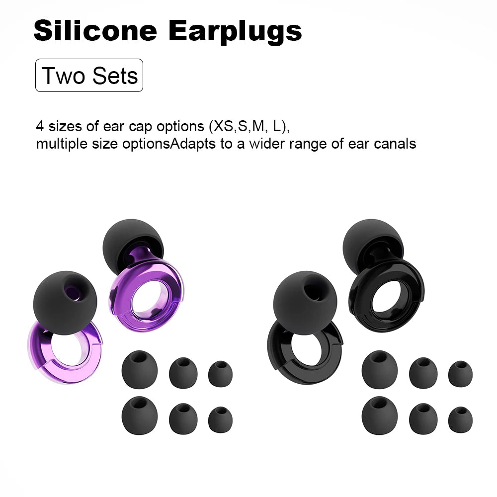 Quiet Ear Plugs For Noise Reduction Soft Reusable Hearing Protection
