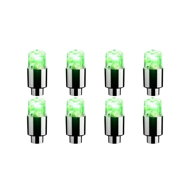 Durable Tire Valve Cap Lights For Cars Motorcycles Bicycles
