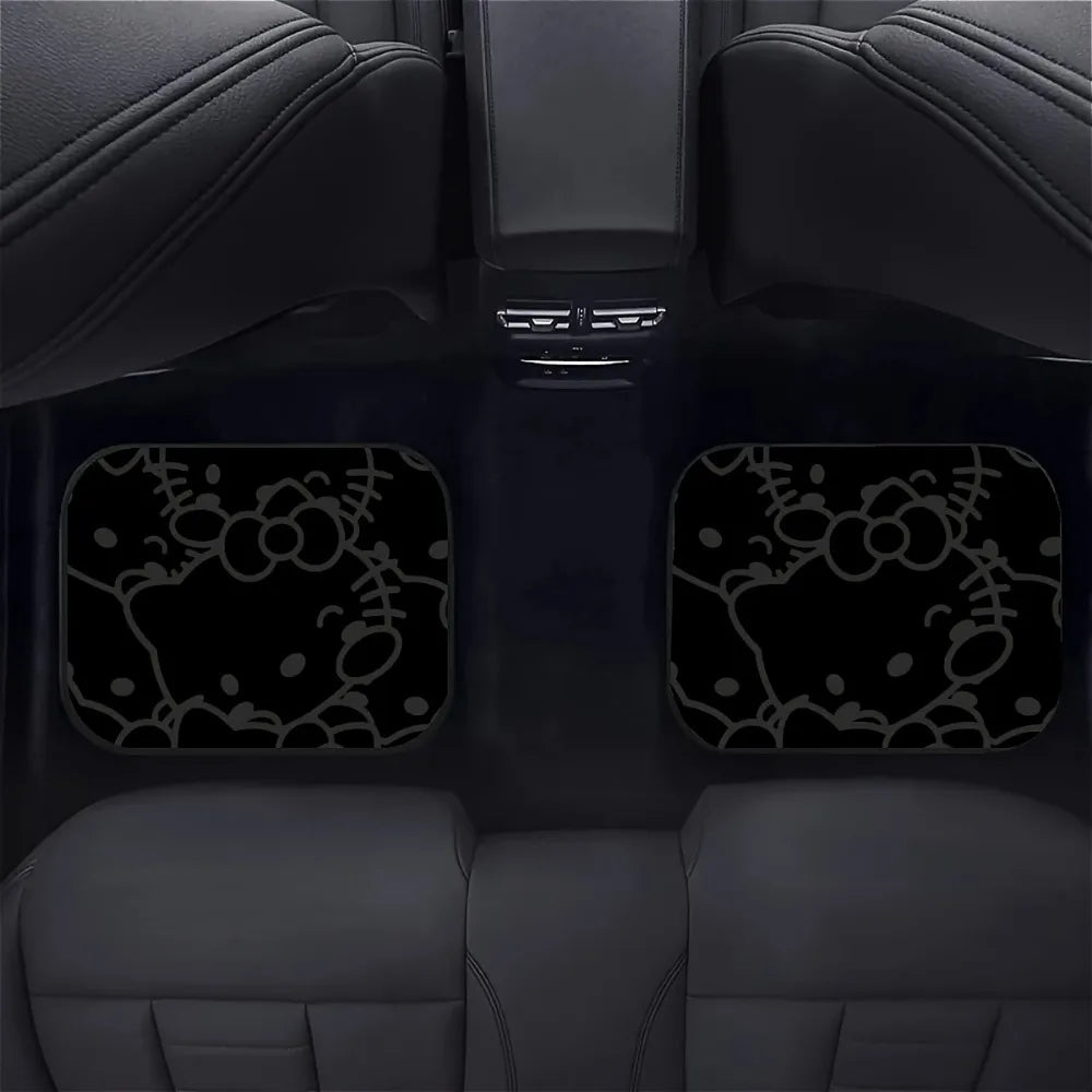 Hello Kitty Car Floor Mat Set Universal Fit Non Slip Polyester