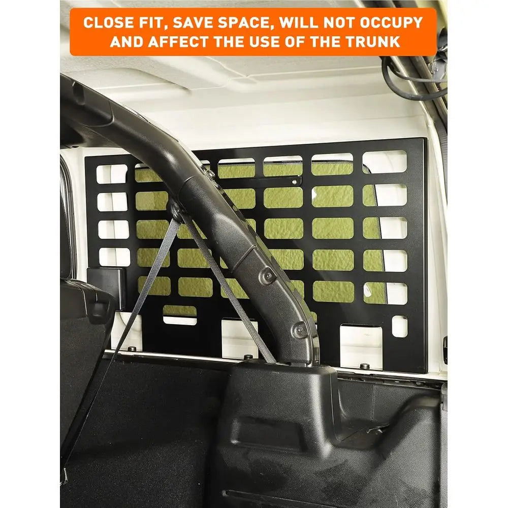 MOLLE Panel Organizer and Cargo Carrier for Jeep Wrangler JL JLU 4 Door