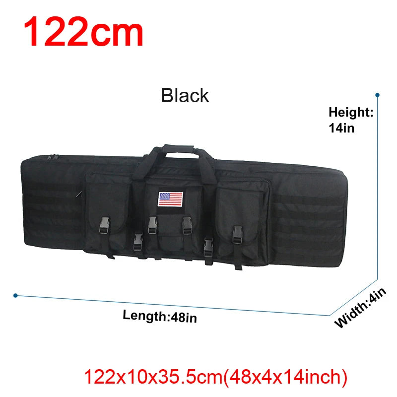 LQARMY Tactical Double Rifle Case Molle Bag for Airsoft