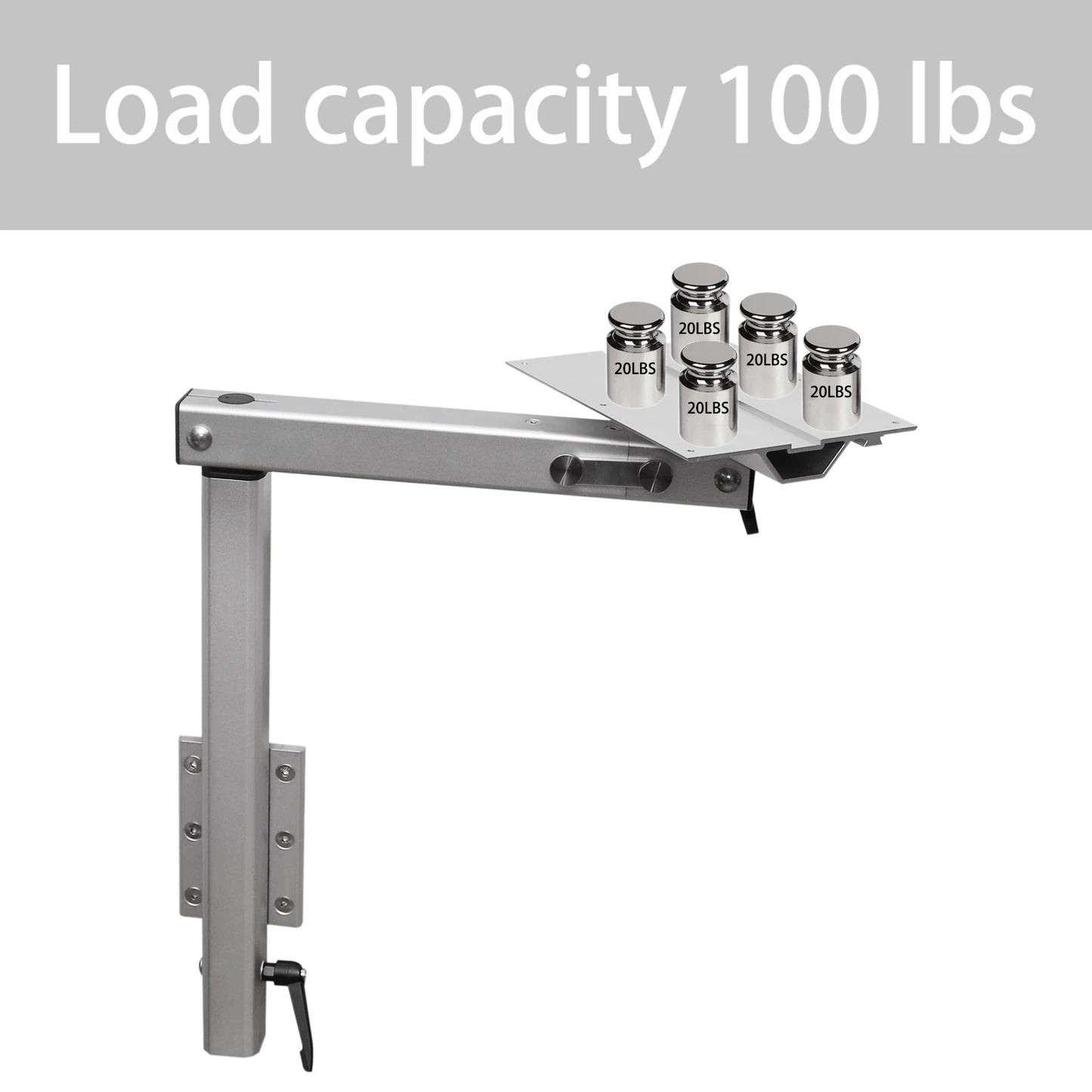 RV Folding Table Legs 360 Degree Rotatable Detachable Aluminum