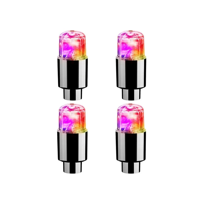Durable Tire Valve Cap Lights For Cars Motorcycles Bicycles