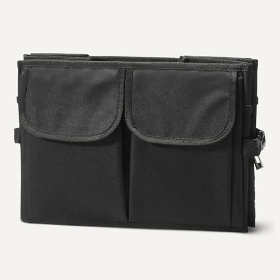 Trunk Organizer for Car With Multi-Compartment Storage and Foldable Design